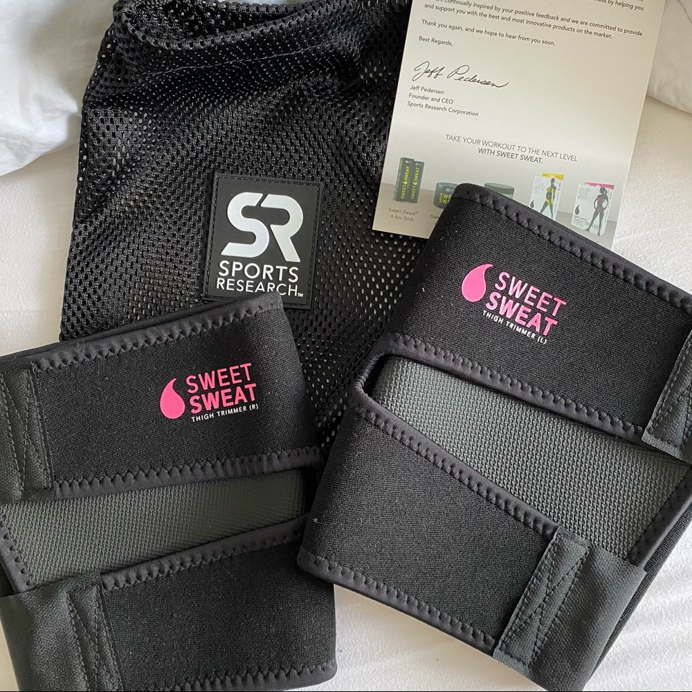 NEW Sweet Sweat Thigh Trimmers Set Sports Research